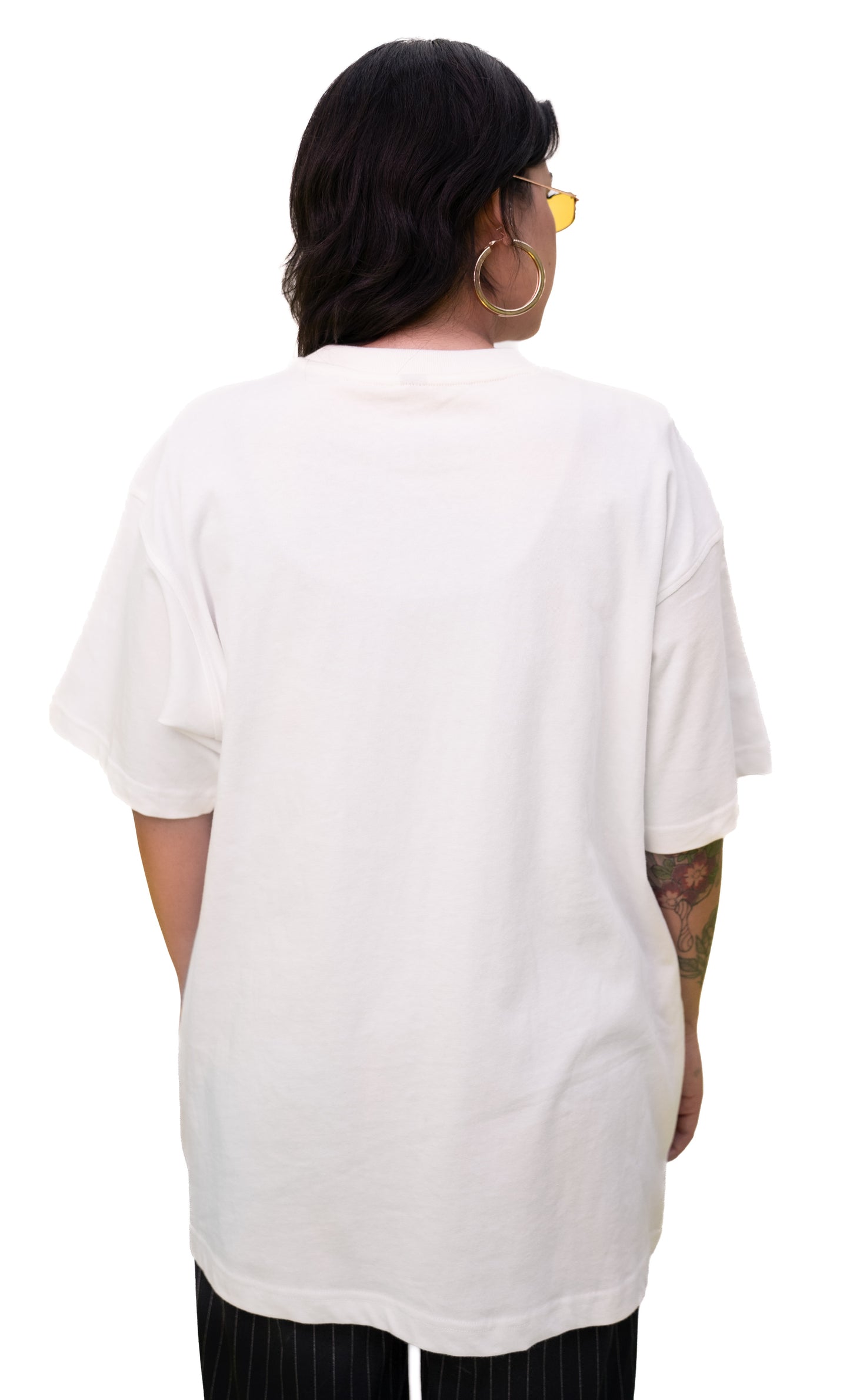 T Shirt Fuega blanca oversized